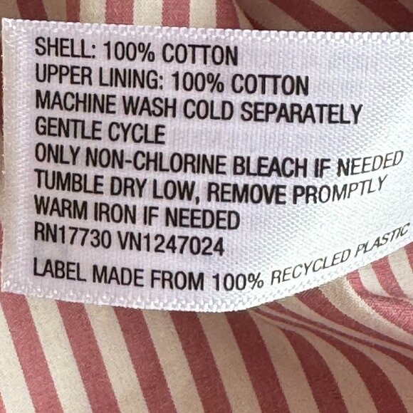 A New Day Midi Sun Dress NEW WITH TAGS Pink and White Railroad Stripe  Size XXL - Picture 10 of 10